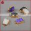 Fashion electroplated gold filled jewelry small druzy gem connector all Color natural crystal drusy pendant