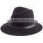 Black fedora hat / shaped hat / trilby hat for girls