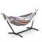 Double Hammock 2 Person With Space Saving Steel Stand Waterproof Carrying Bag