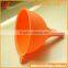 Promotion Oil Kitchen Flexible Mini Funnel , Silicone Funnel Oil Foldable