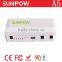 sunpow multi-functional emergency 12v car jump starter 12000mah power bank with Air compressor in car accessories