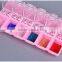 Japanses Style Mini Nail Art Storage Box 12Pots Fashion Acrylic Jewelry Box Tool