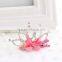 Children Hair Accessories Rhinestone Tiara Hair Clip,Bling Rhinestone Crown Clip For Decoration