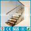 Diy indoor iron wood staircase with Led for UK project---YUDI