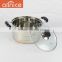 Bakelite handles right angle cooking pot set with silver line special Treatment