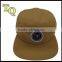 5 panel cap with woven label Badge logo/printed tape stranpback hat and cap