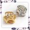 shiny gold stainless steel diamond charms accessories for women bracelet