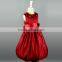 red children dress with boutique flower decoration OEM/ODM children summer dress wholesale children party dress