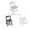 Factory Direct Elegant Resin Folding Chair Wholesale Price White Plastic Wedding Chairs for Rental Event