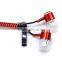 Mobile phone accessories Tangle free zipper earphone with mic