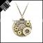 necklace 2016 fashion cute vintage metaal brass gear hip hop pendant