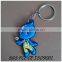 wholesale promotion custom rubber 2d cartoon keychain manufacturer in China