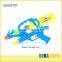 Colorful clear plastic water squirt gun with bottle