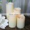 Pillar Crater Shaped Wax LED Candle Suitable for Dinner Parties