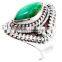 Fashion!! Natural Gemstone Jewelry Ring In 925 Silver With Chrome Diopside K1340 Necklaces Jewellery Indi