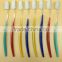 Hotel disposable toothbrush hot high quality two color disposable hotel home dental kit