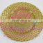 2015 New glass plate decorative glass plate cheap charger plates