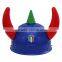 Orange Plastic Viking Football Fan Hat Wholesale with for Football Events & Parties & Carnivals