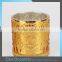 Hot Selling Gold Tea Light Candle Containers Embossed Vintage Candle Holders
