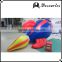 Giant inflatable Rocket vehicle balloons, 6m inflatable helium rocket for parade events