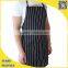 China OEM black and white stripe cooking apron