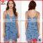 China Garments Supplier Women Sexy Tie Dye Summer Dress With Lace Hem