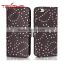 magnetic leather wallet flip bling diamond phone cover for iPhone 6 case