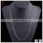 ATHENAA Mesh Chains Men White Gold Necklace 1.5MM 45CM New Style Jewelry Trendy Necklaces For Men