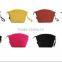 Leather simple clutch diamond-type lattice cosmetic bag Kindworkmanship