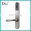 Hotel lock with satin nickel or satin brass