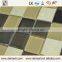 50X50MM Colorful Recycle High qualtiy crystal glass mix marble mosaic tile for bar wall