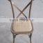 Vintage Cross Back Chair with metal straps, X back chairs