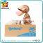 Christmas gifts plastic custom monkey money saving box toy