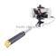 2015 Hot Portable in Pocket Flexible Walking Stick Selfie Stick With Wired Cheap Price