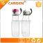 Custom brand 400ml clear gym plastic water bottle