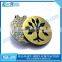 Gold plated metal branch pattern design Ball Marker