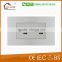 High Quality New Desig 2 Gang 1 Way Home Electric Wall Switch