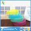 candy color plastic pet bowl for dog food bowl designer cat food bowls