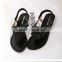 Pearl beaded thong sandals comfortable flat shoes
