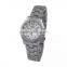geneva crystal rhinestone quartz all stainless steel female electronic watch