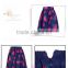 Fashion Stylish Women's European Retro Style Knee-Length Floral Bubble Puff Printed Pleated Skirt