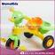 Popular cartoon baby trike plastic children ride on car adjustable lovely cheap kids tricycle