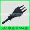 3 core power cable Italy 3 pin power plug AC electrical plug for sale