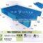 dispoable grid surface heavy duty plastic pallet with steel 1010PH