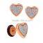 2016 Cool UV earing plug heart-shaped ear fake ear Body Jewellery