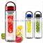 Hot sale product! 700ml bpa free tritan fruit infuser/lemon cap water bottle