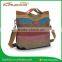 Women Multi Color Canvas Striped Cross Body Bags Fashion Satchel Bags Top Quality College Canvas Tote Handbags
