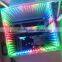 IP65 DMX512 PC SD Wifi Remote Control Mirror 3D Time Tunnel Abyss Effect SMD5050 3in1 RGB 50*50cm LED Dance Floor