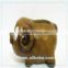 Resin Animal Cute Pig Figurine Led Light Craft for Home Decoration
