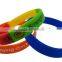 Rainbow loom silicone rubber bracelet